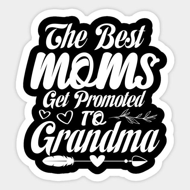The Best Moms Get Promoted to Grandma Mothers Day Sticker by Salimkaxdew